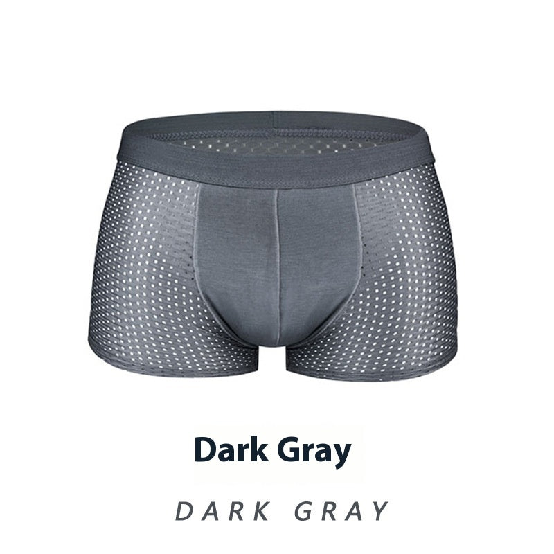 Ice Silk Men's Shorts Head Plus Size Boxer Briefs