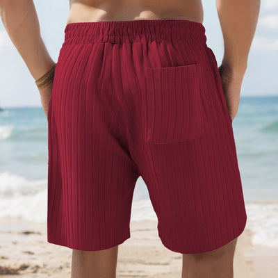 Sports Shorts Multi-bag Lace Men's Striped Beach Pants