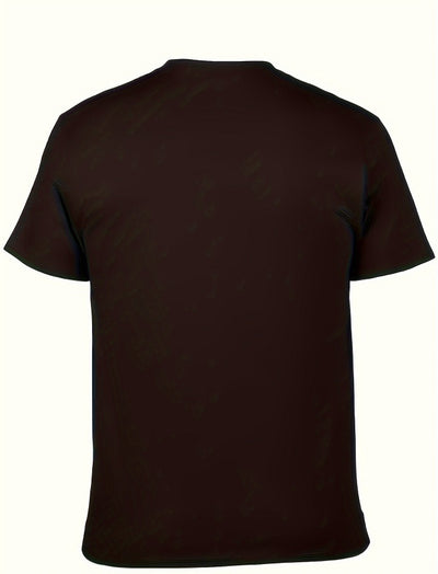 Men Street Style T-shirt, Short-sleeved T-shirt, Summer Outdoor Sports Car Print T-shirt