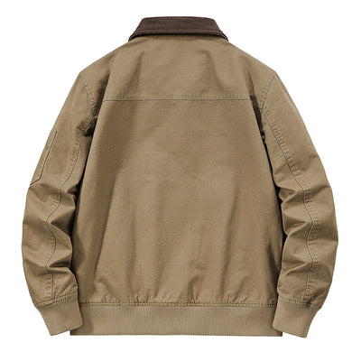 Jacket Baseball Uniform Plus Size New Washed Cotton Flight Jacket