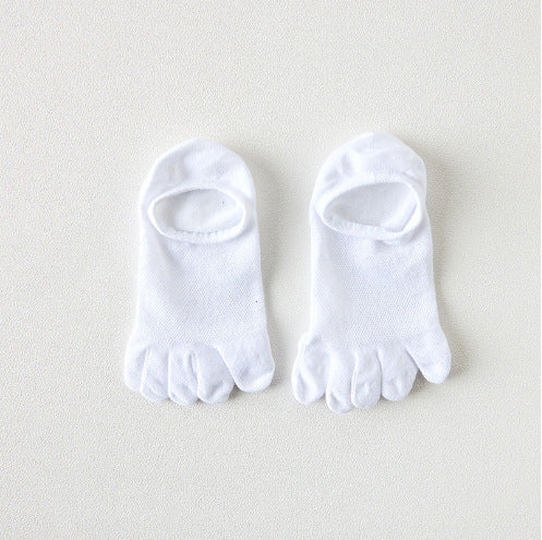 Men's Cotton Deodorant And Sweat-absorbing Breathable Five Toe Socks