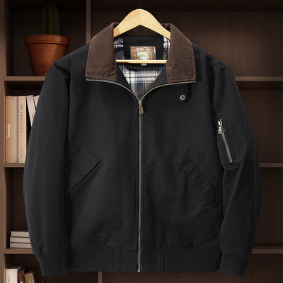 Jacket Baseball Uniform Plus Size New Washed Cotton Flight Jacket